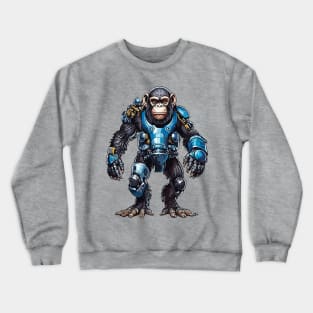 Robot Chimpanzee Crewneck Sweatshirt